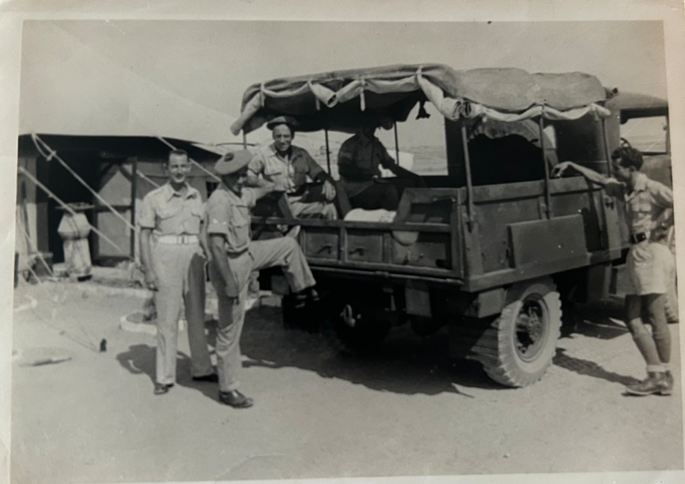 soldiers with truck