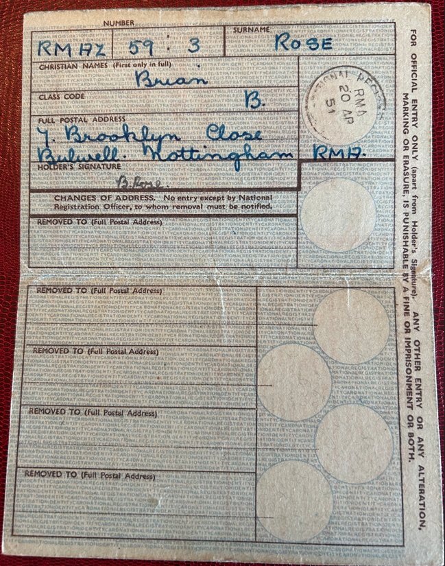 inside of identity card