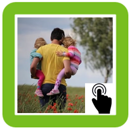father and children