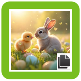 Bunny and chick
