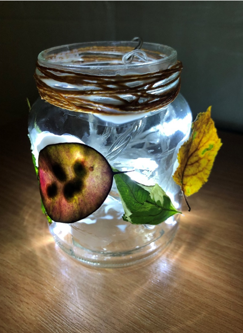 Completed autumn tealight